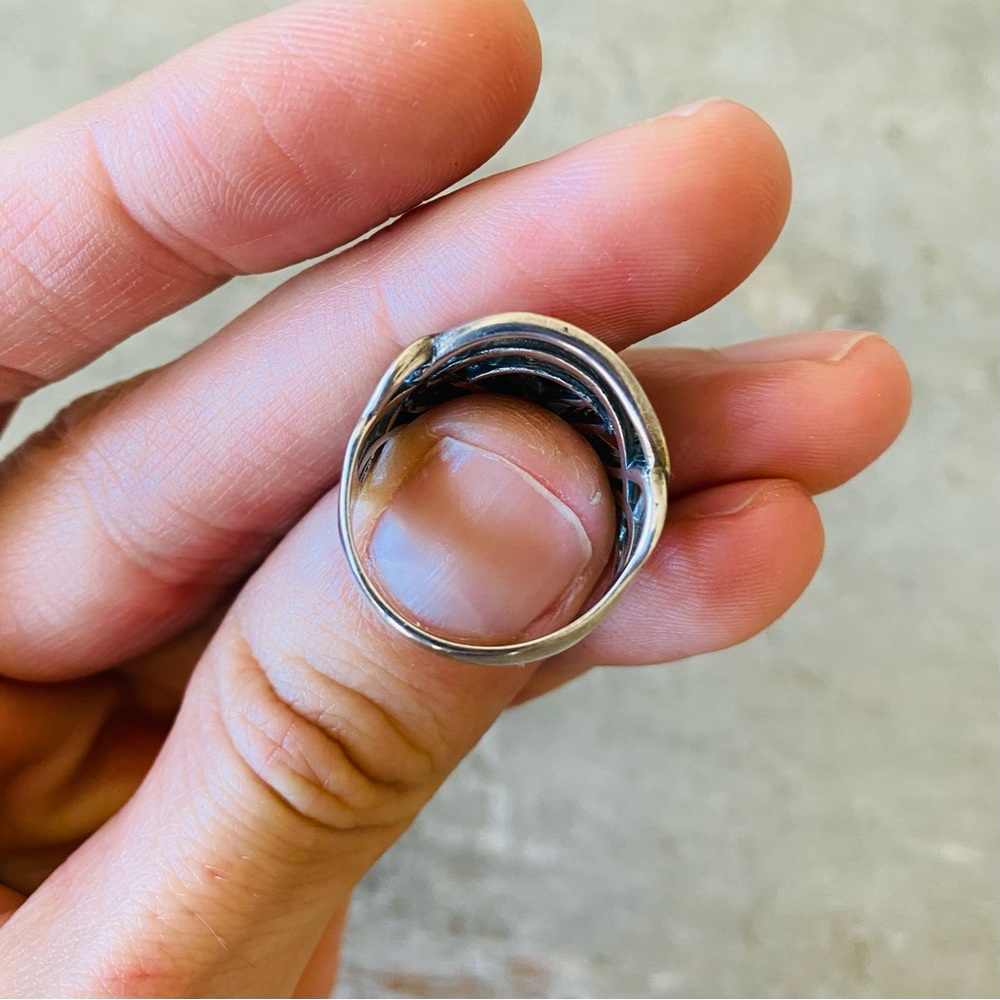 Artisan Sterling Silver Statement Ring - image 8